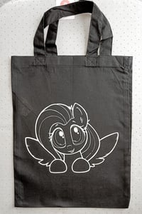 Image 1 of Hand-Printed Yellowquiet Tote Bag - Compact Black