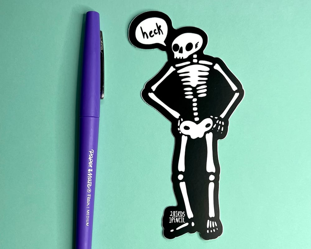 Image of BIG skeleton vinyl sticker