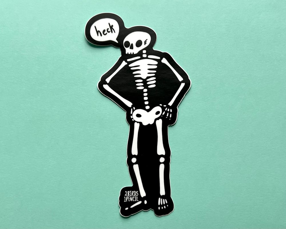 Image of BIG skeleton vinyl sticker