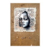 Image 1 of Peinture originale - "Omo" - Ethiopie - 50x73 cm