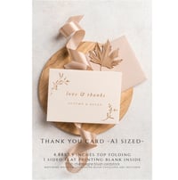 Image 2 of Custom made order for Autumn - 100 thank you cards and 100 envelopes - Group C