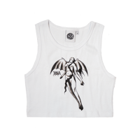 Image 1 of Batty -  Cropped Ribbed Tank