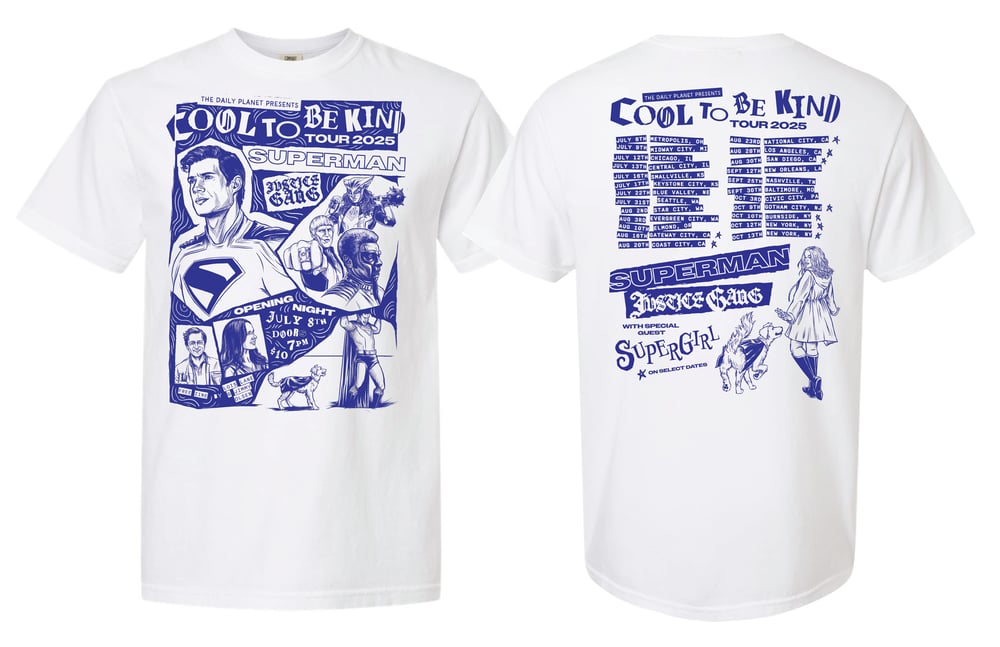 Image of ***PRE-ORDER*** COOL TO BE KIND TOUR 2025 TEE