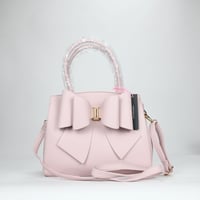 Image 1 of Like Dreams / Crossi Park Bowtie Satchel Bag - Blush