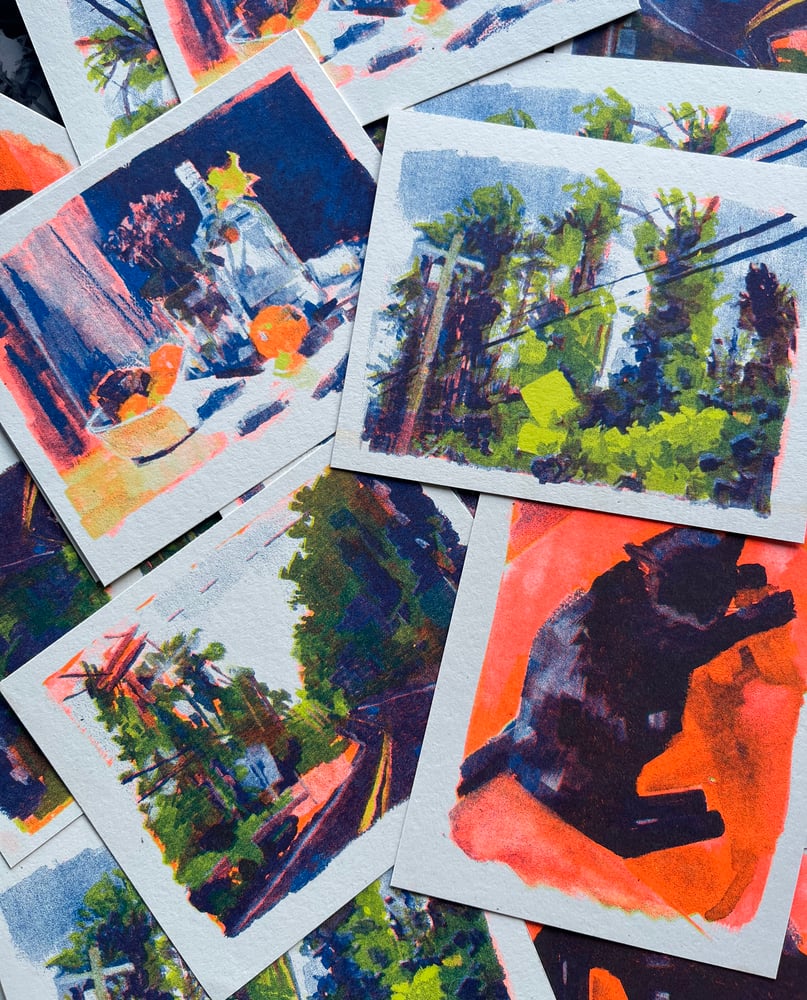 Image of Tiny Gouache Risograph Prints
