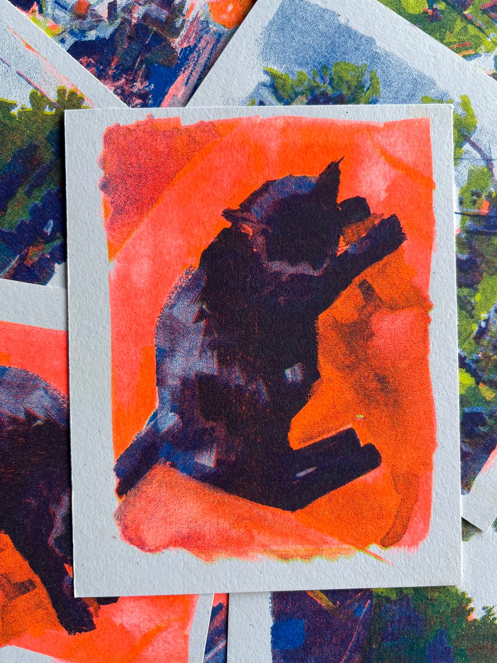 Image of Tiny Gouache Risograph Prints