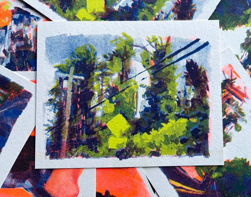 Image of Tiny Gouache Risograph Prints