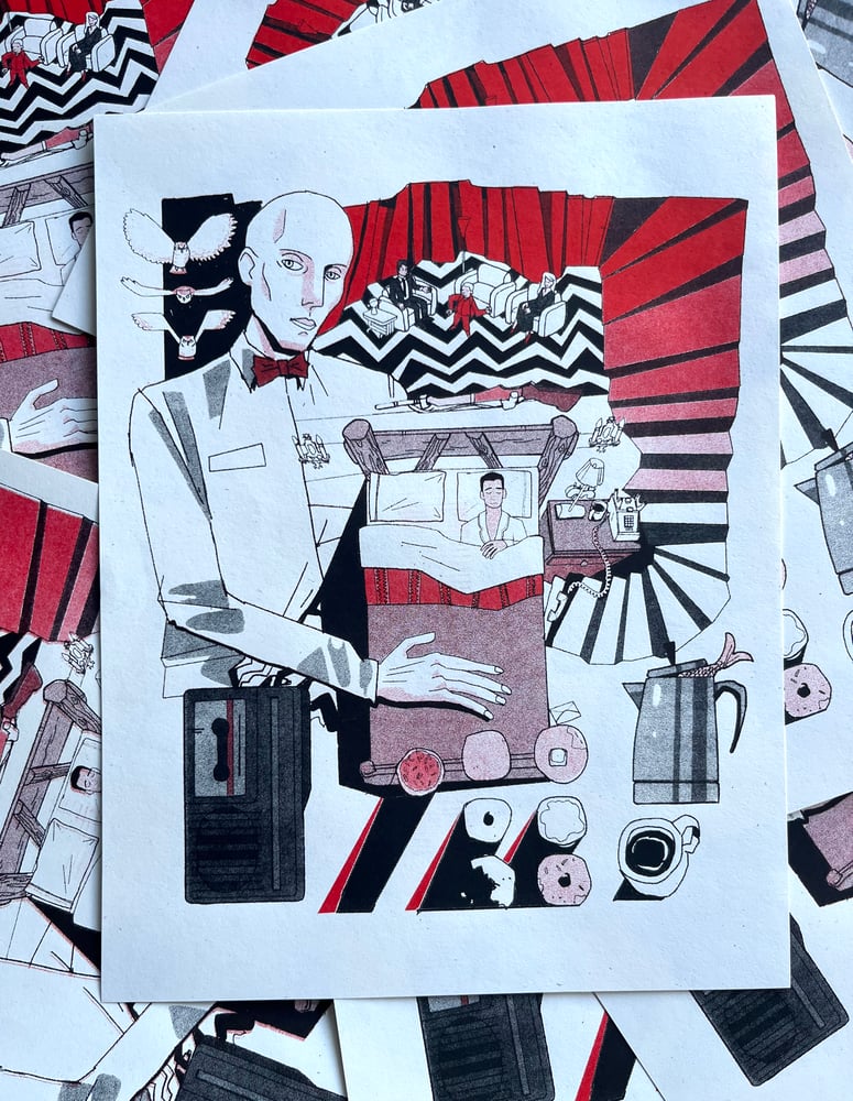 Image of Twin Peaks Risograph Print
