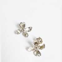 Image 1 of Blooming Stud Earring- Silver