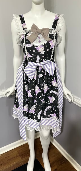 Image of Sanrio Kawaii Kuromi Dress Anime Cosplay Costume Halloween Womens Size S  Free Shipping