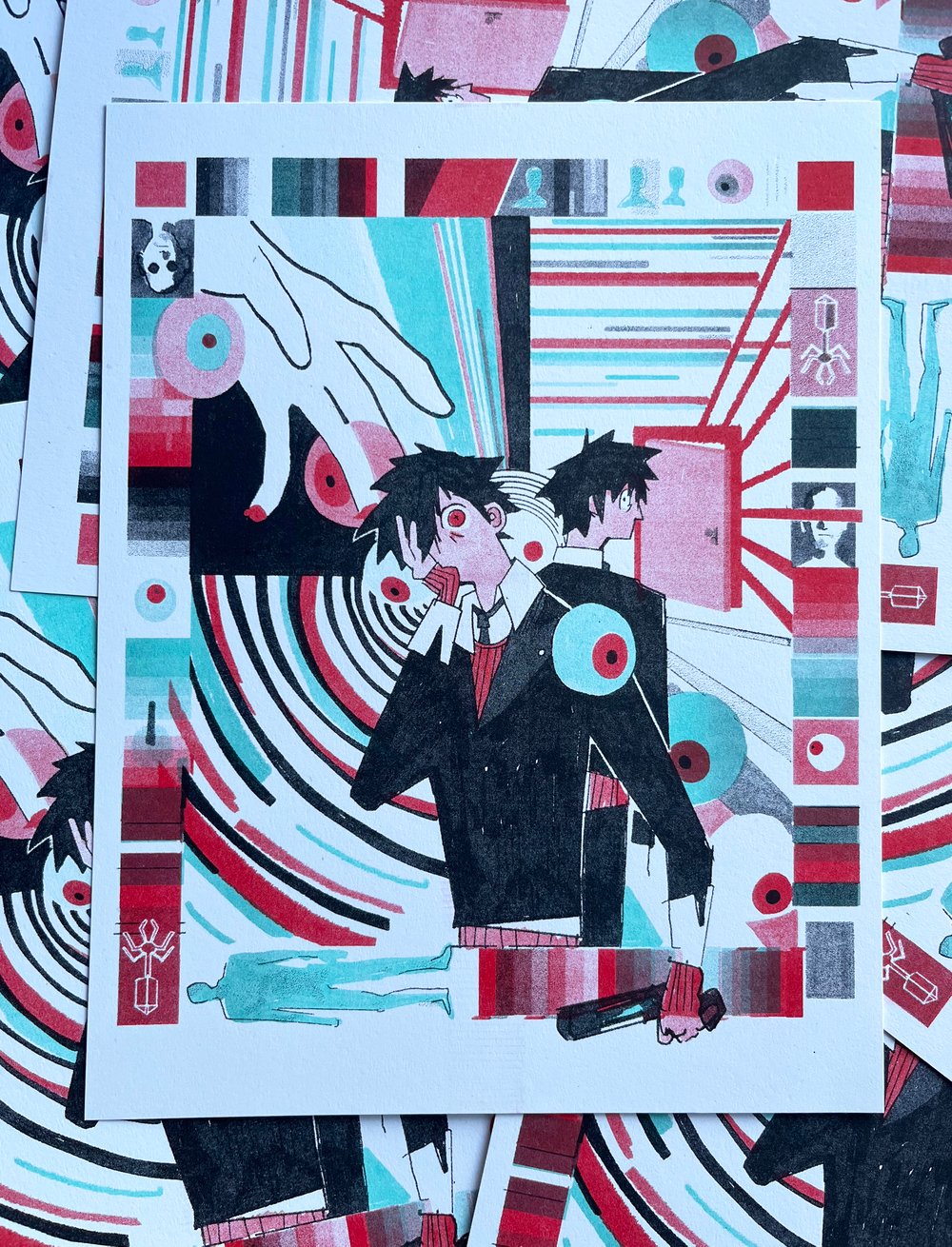 Image of TC-PERGE Risograph Print