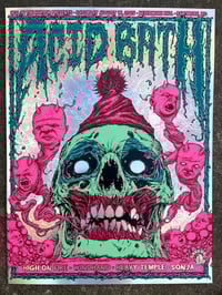 Image 3 of Acid Bath Screen Printed Poster - Manila/Holographic Foil/Swirl Foil