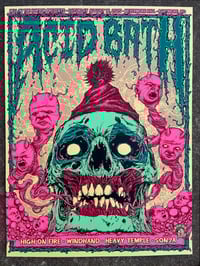 Image 2 of Acid Bath Screen Printed Poster - Manila/Holographic Foil/Swirl Foil