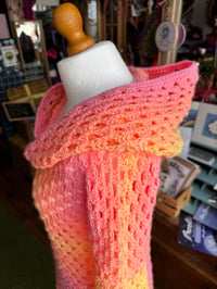 Image 4 of CROCHET PATTERN - The Goddess Hood. Tutorial for hooded scarf or to attach to jumper / cardigan -...