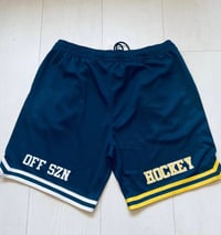 Image 2 of MICHIGAN (NAVY) X NORTH CAROLINA (NAVY) MASH UP SHORT