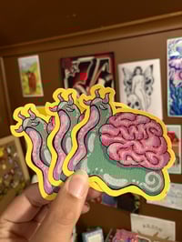 Brain Snail Stickers