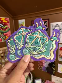 D20 Snail Stickers