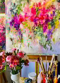 Image 2 of NEW - Sunshine Coast  Painting Workshop / Masterclass - Still Life Abstract  Floral