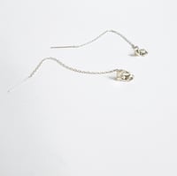 Image 1 of Fluid Silver Threader Earring