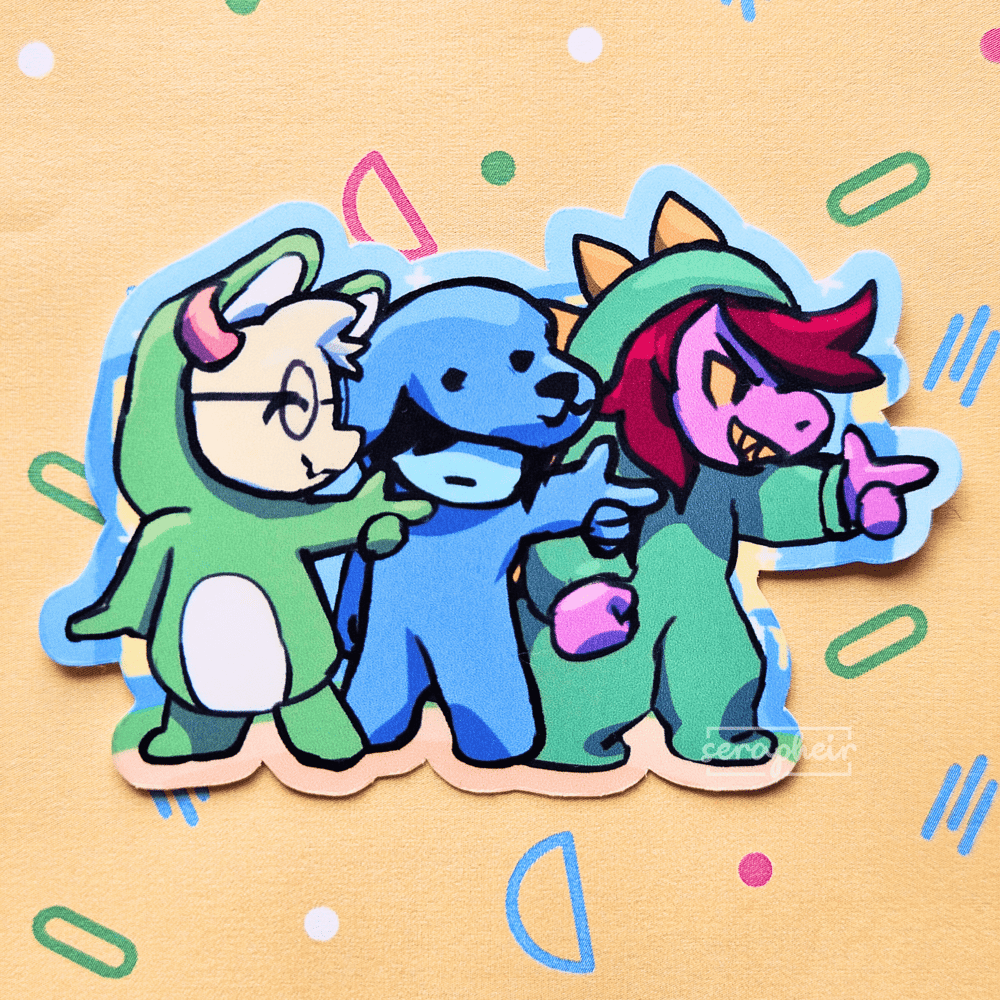 Image of Fun Gang Onesies - Deltarune - Sticker