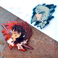 Image 1 of  Kagurabachi Chihiro / Hakuri Color-Plated Enamel Pins