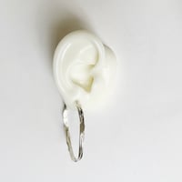 Image 5 of Large Celestial hoop- Silver