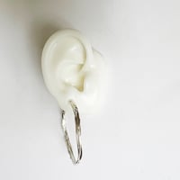 Image 1 of Large Celestial hoop- Silver