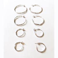 Image 4 of Large Celestial hoop- Silver