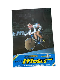 Image 1 of Advertising poster of Francesco Moser by Cicli Moser