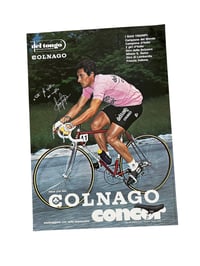 Image 1 of Advertising poster of Giuseppe Saronni for the Concor and Colnago brands