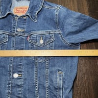 Image 17 of In honor of Marija Gimbutas -Handpainted Outsider Art Blue Jean Jacket 