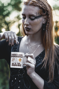 Image 4 of Spooky Charm: "There's Some Horrors in This House" Mug