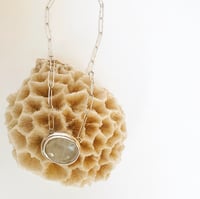 Image 2 of Moonstone Link Chain- Silver