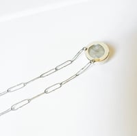 Image 4 of Moonstone Link Chain- Silver