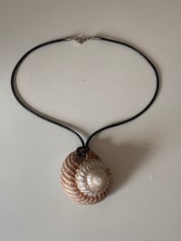 Image 1 of Spiral Shell Statement Neck Lace