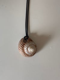 Image 3 of Spiral Shell Statement Neck Lace
