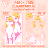 [ PREORDER ] Peach Daki Pillow Cover