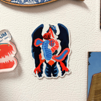 Mini Pigeon Splayed Magnet 