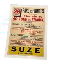 Image 1 of Suze advertising poster - Arrival ceremony at the Parc des Princes of the 40th Tour de France