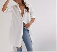 Anthropology- Oversized white shirt 
