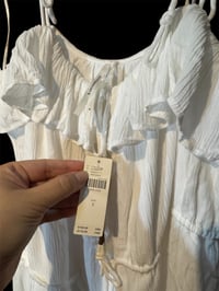 Image 4 of Anthropology - White  Oversized Maxi Dress