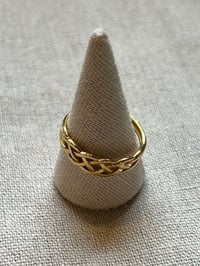 Image 3 of Braided Gold Ring – Stainless Steel