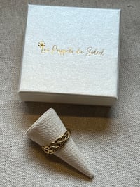 Image 4 of Braided Gold Ring – Stainless Steel