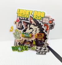Image 2 of LUCKY DOG HOWL ZZZ - Sticker
