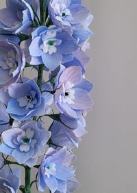 Image 2 of Handcrafted Paper Flower:  Delphinium
