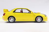 Image 2 of 1:18 SUBARU IMPREZA WRX STI – SOLIDO WORKS YELLOW – 2003