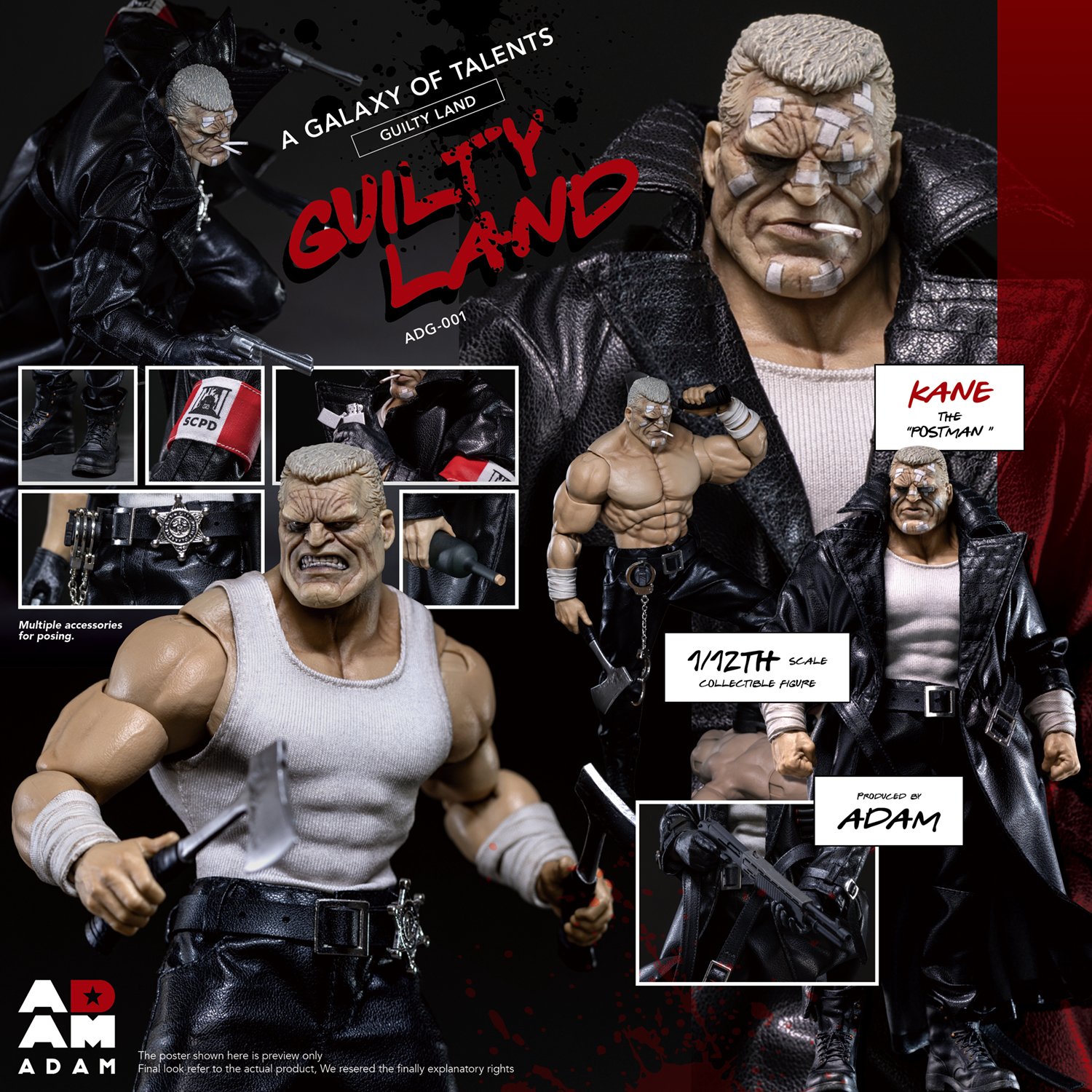 Pre order】ADAM Studio ADAM-ADG-001 1/12 Guilty Land- Kane