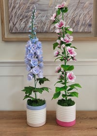 Image 5 of Handcrafted Paper flower : Zebrina Hollyhock