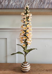 Image 1 of Paper Flower Foxglove - Peach/ Pink