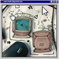 Image 2 of '95 Desktop 3" Acrylic Shaker Charm